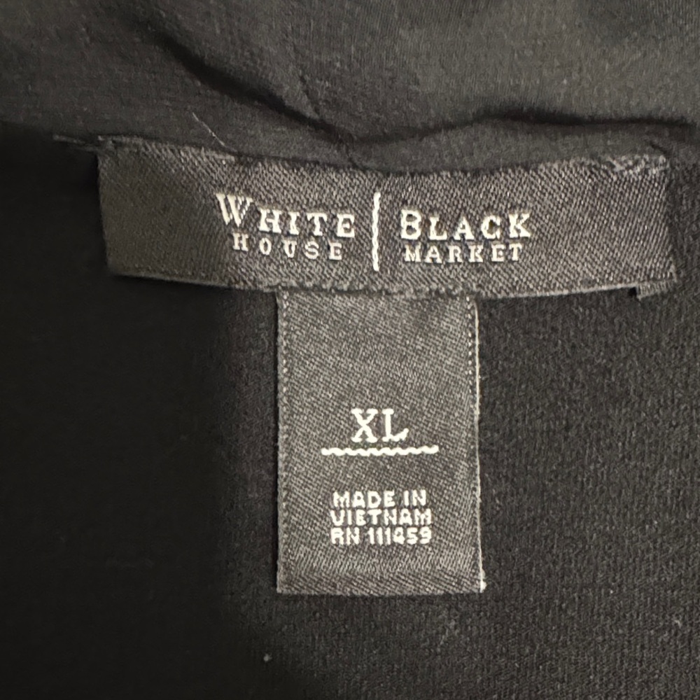 White House Black Market Elegant Black Sleeveless Blouse - Picture 7 of 9